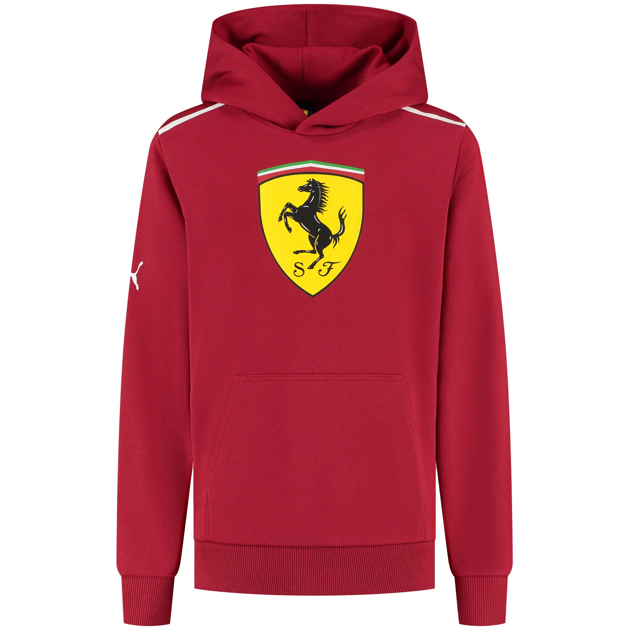 Scuderia Ferrari Scuderia Ferrari Puma Shield Hooded Sweat - Red - Kids