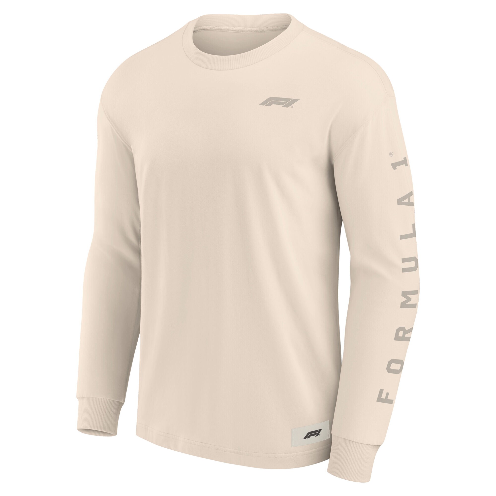 Formula 1 Elevated Supersoft Jersey Long Sleeve T-Shirt - Whitecap Grey - Unisex