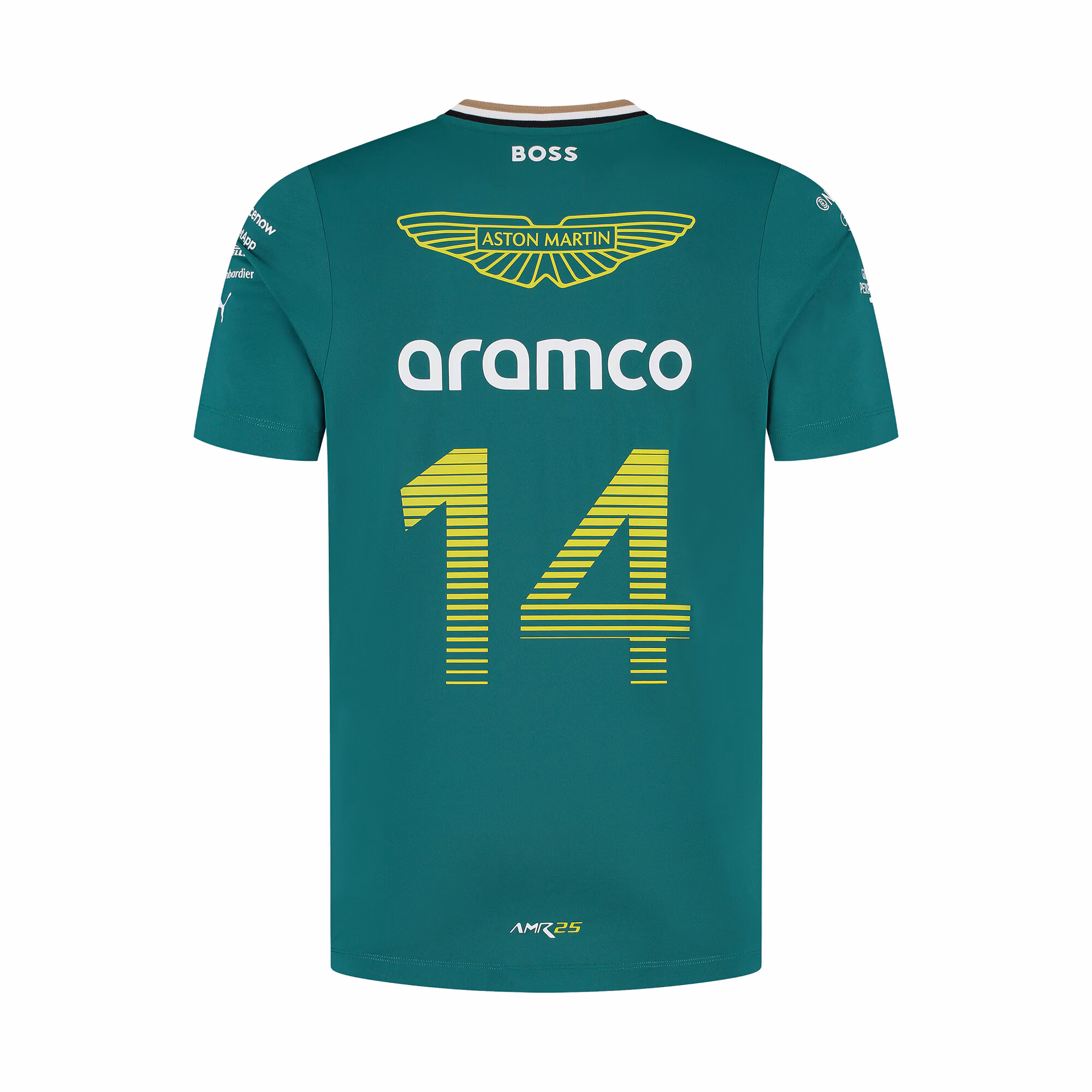 Aston Martin Aramco Cognizant F1 2025 Fernando Alonso Team Driver T-Shirt