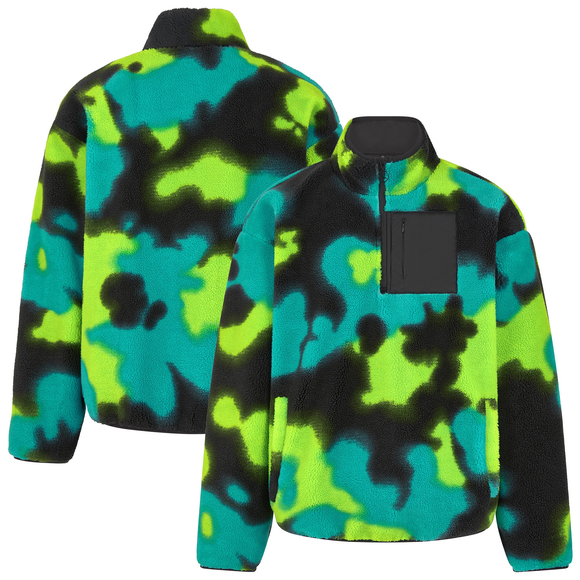 Mercedes AMG Petronas F1 Team Spray Camo Sherpa 1/4 Zip Fleece