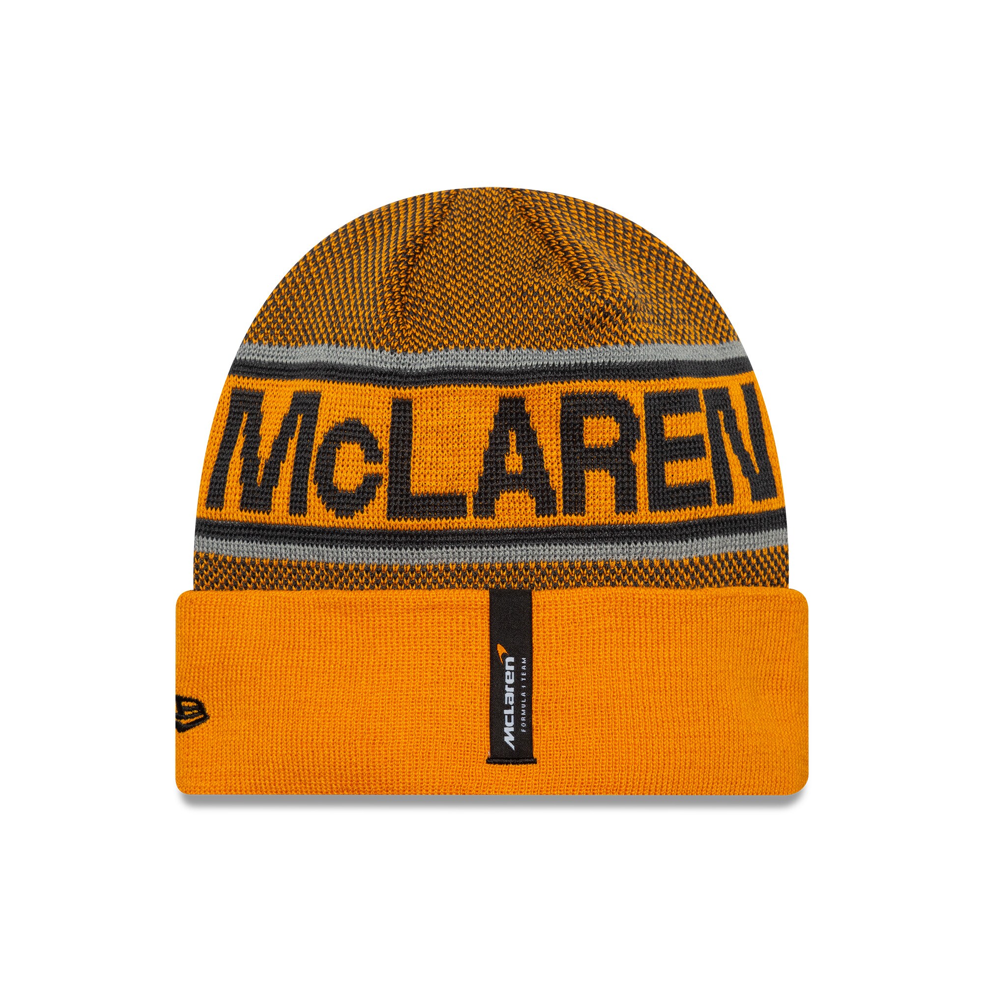 McLaren New Era Team Cuff Beanie - Papaya