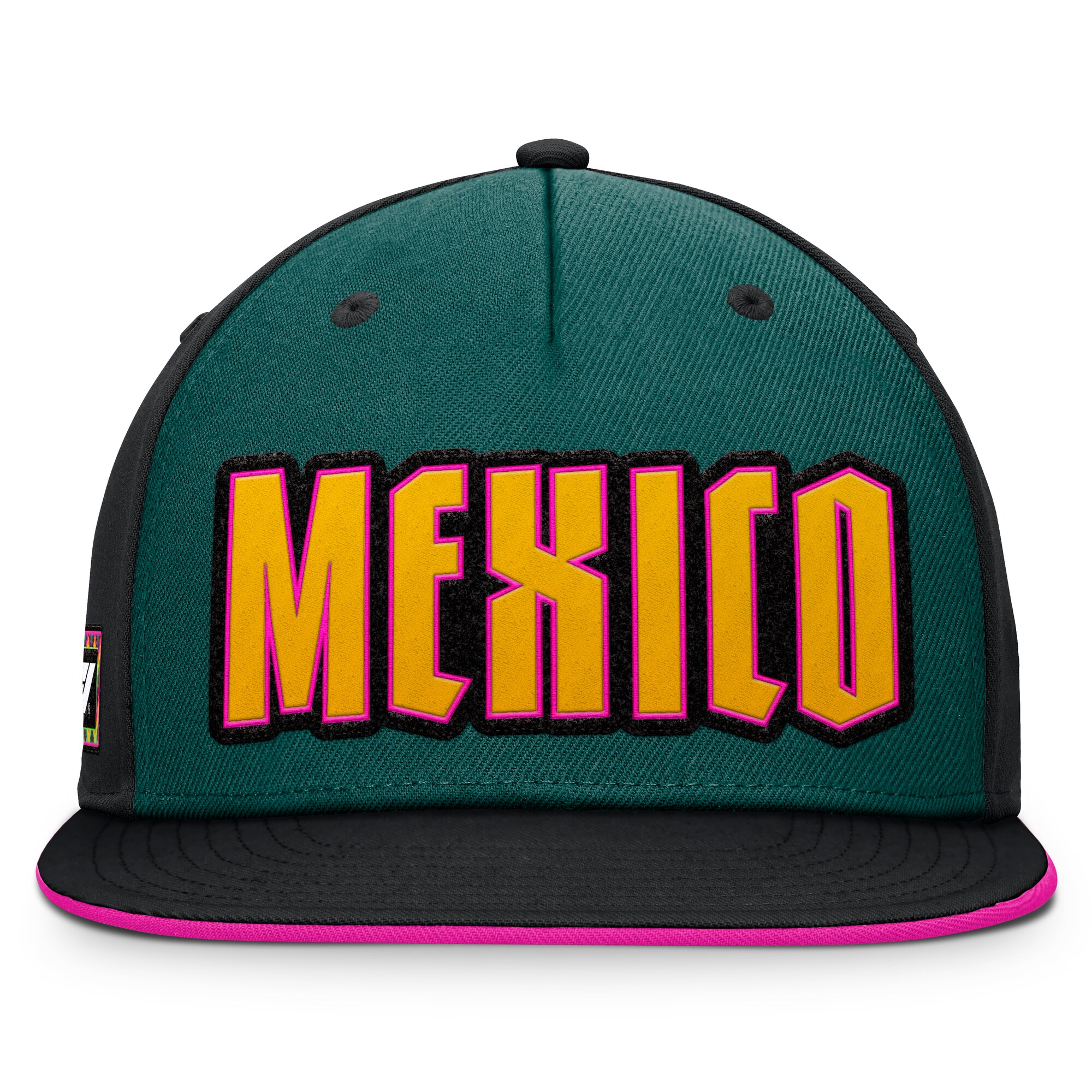 Formula 1 Mexico Hip Check Structured Flatbrim Snapback - Unisex