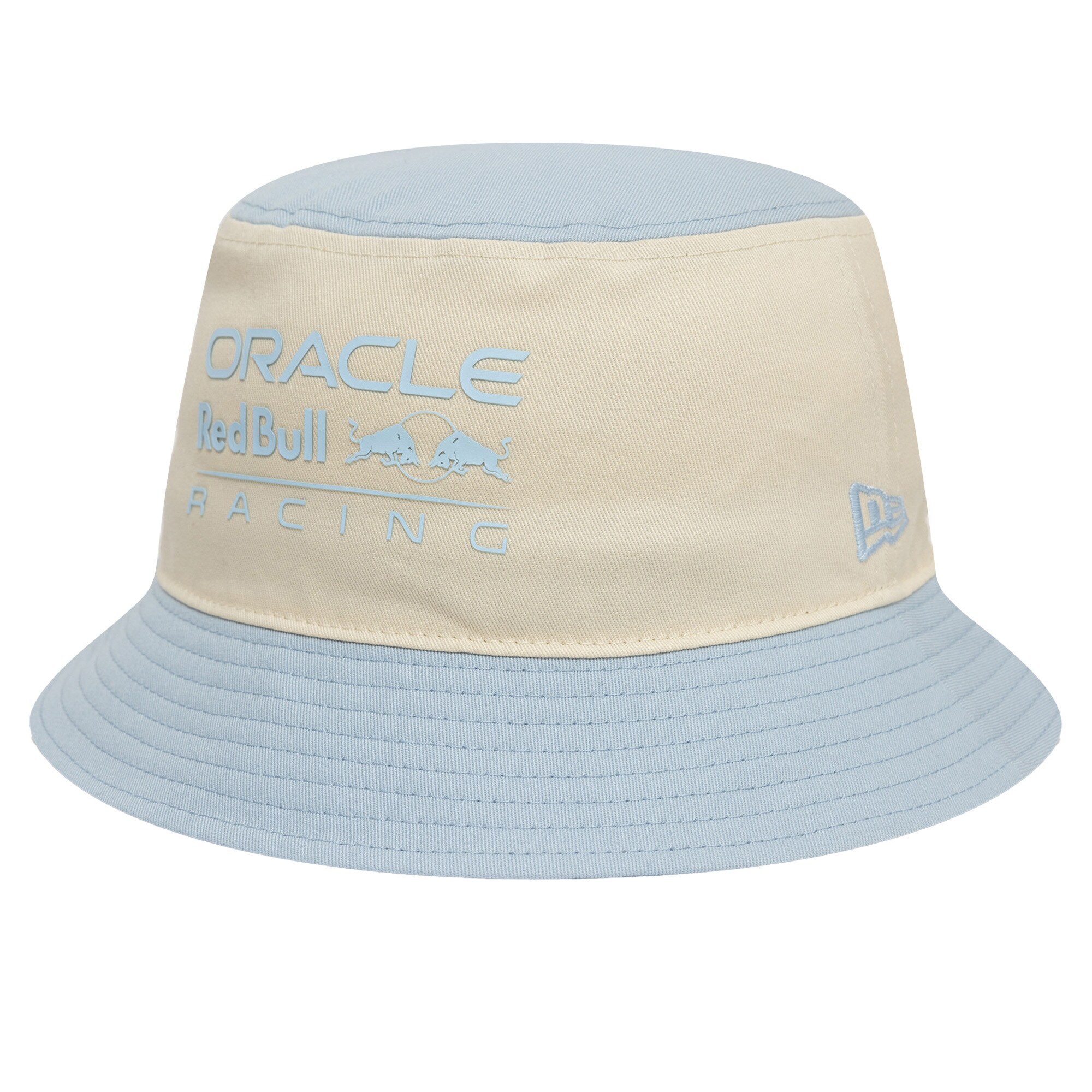 Red Bull Racing New Era Contrast Tapered Bucket Hat - Light Cream/Blue
