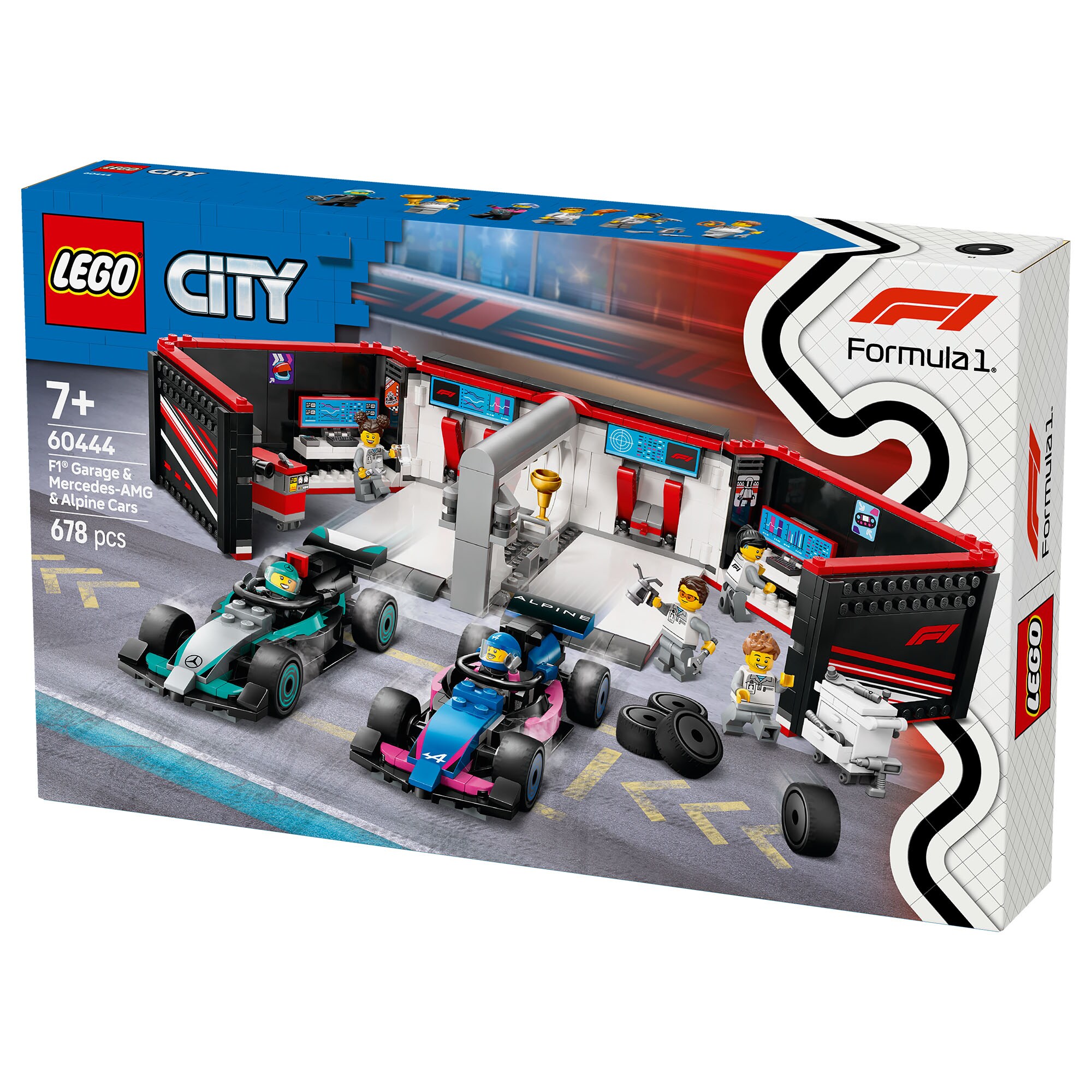 F1® LEGO® Garage & Mercedes-AMG & Alpine Cars
