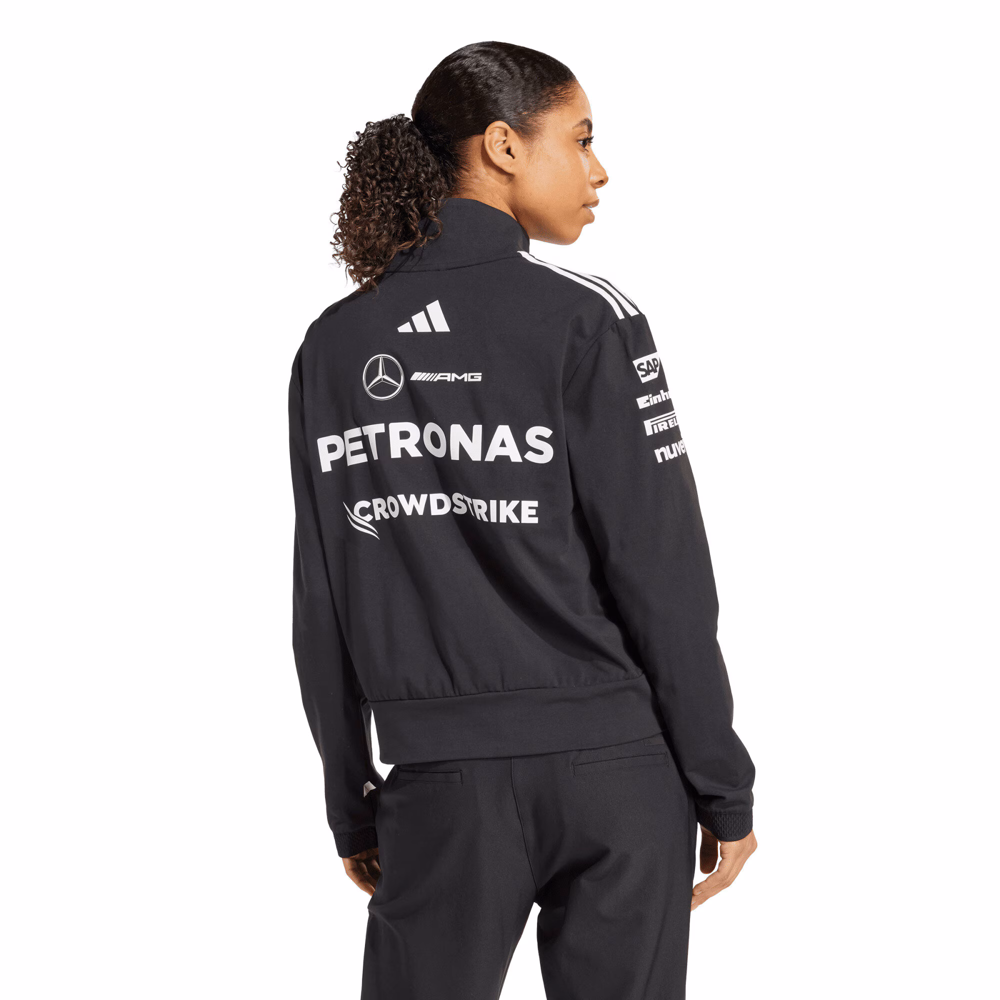 Mercedes AMG Petronas adidas F1 2025 Team 1/4 Zip - Black - Womens