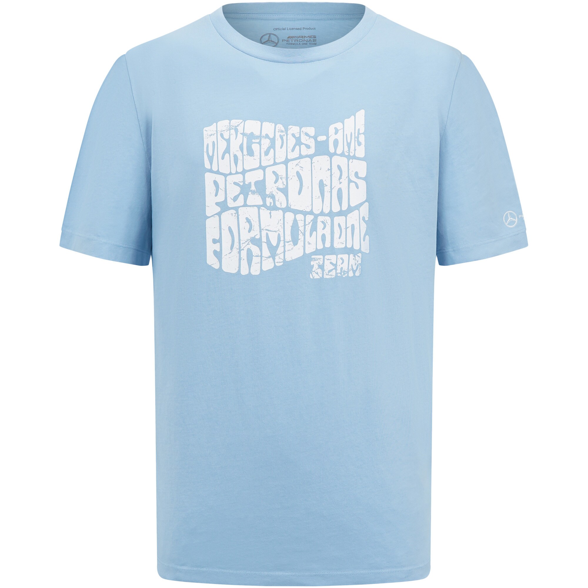 Mercedes AMG Petronas F1 Retro T-Shirt - Sky