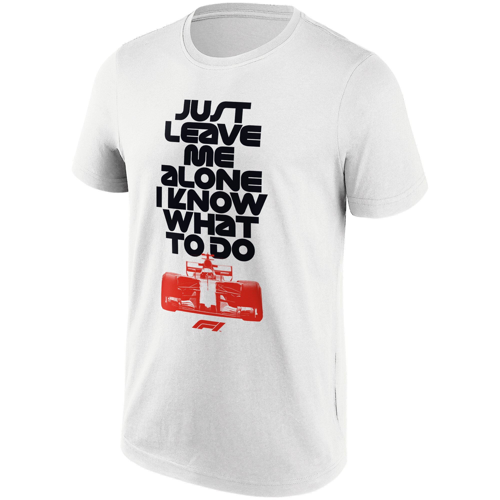 Formula 1 Just Leave Me Alone Graphic T-Shirt - White
