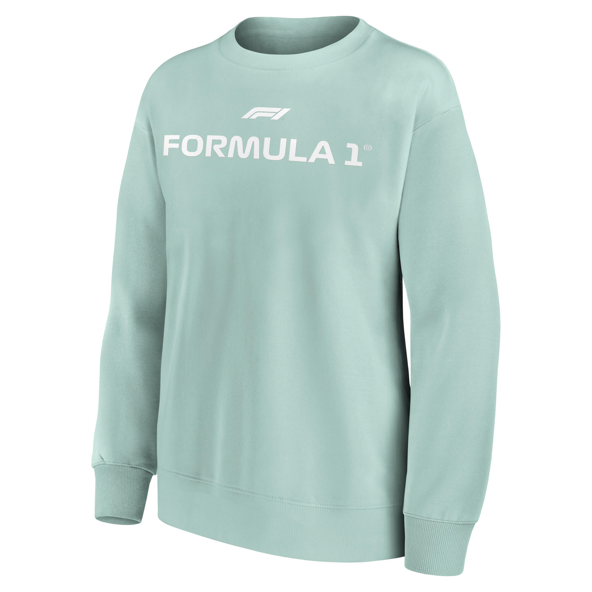 Formula 1 Wordmark Logo Oversized Crew Sweatshirt - Surf Spray - Womens