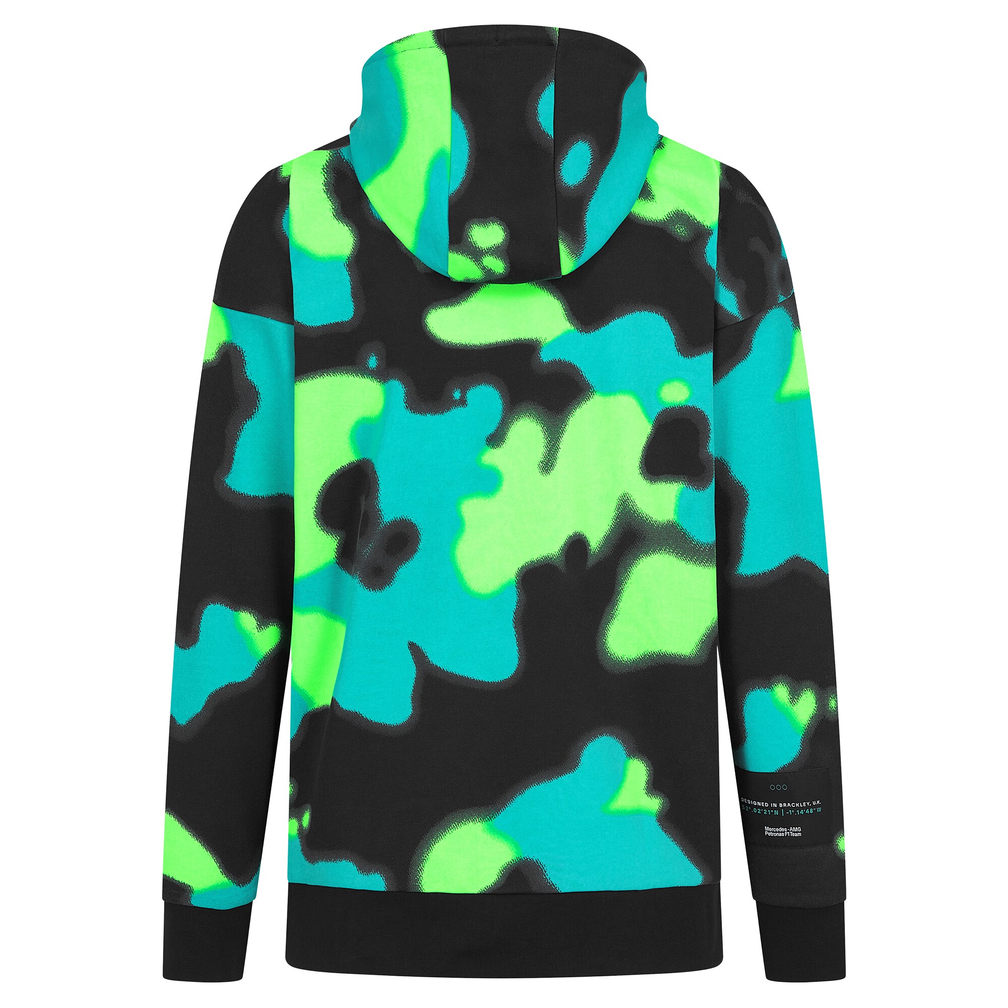 Mercedes AMG Petronas F1 Spray Camo Relaxed Fit Hoodie