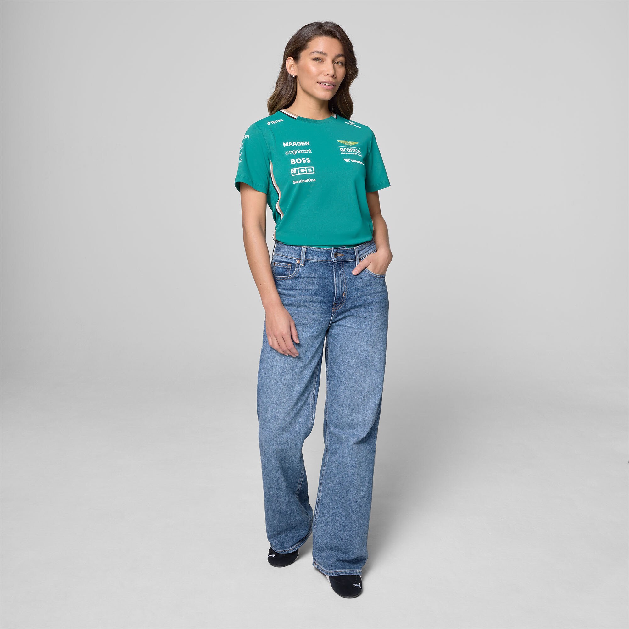 Aston Martin Aramco Cognizant F1 2025 Team T-Shirt - Womens