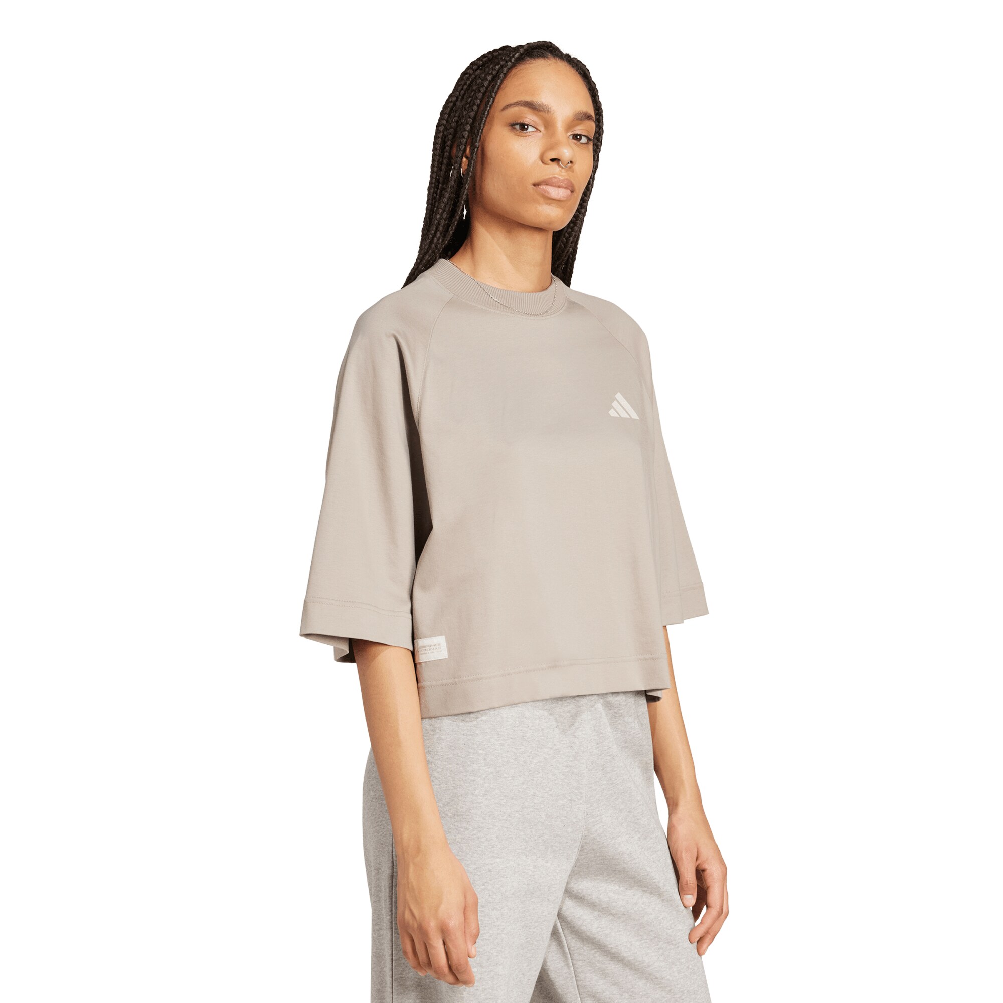 Mercedes AMG Petronas adidas F1 Premium T-Shirt - Beige - Womens