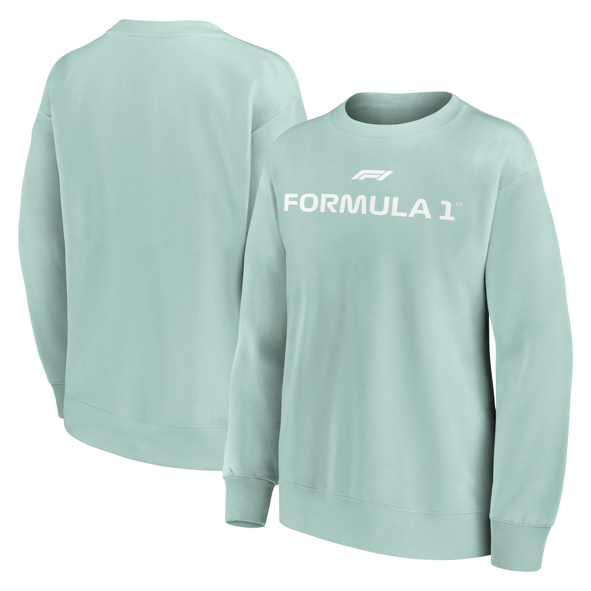 Formula 1 Wordmark Logo Oversized Crew Sweatshirt - Surf Spray - Womens