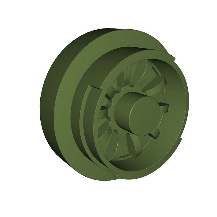 Koło gąsienicy. piasta