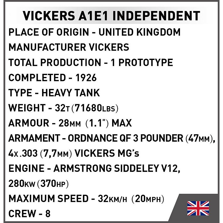Vickers A1E1 Independent