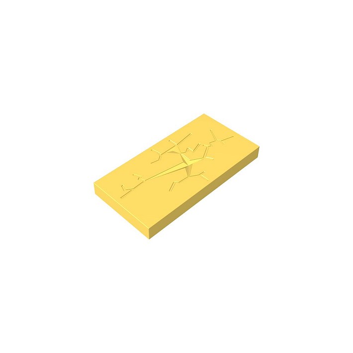 2x4 1/3 płaski popękany