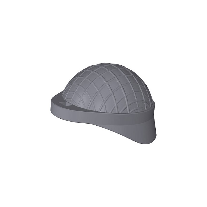 Hełm wojskowy z siatką i otworkiem