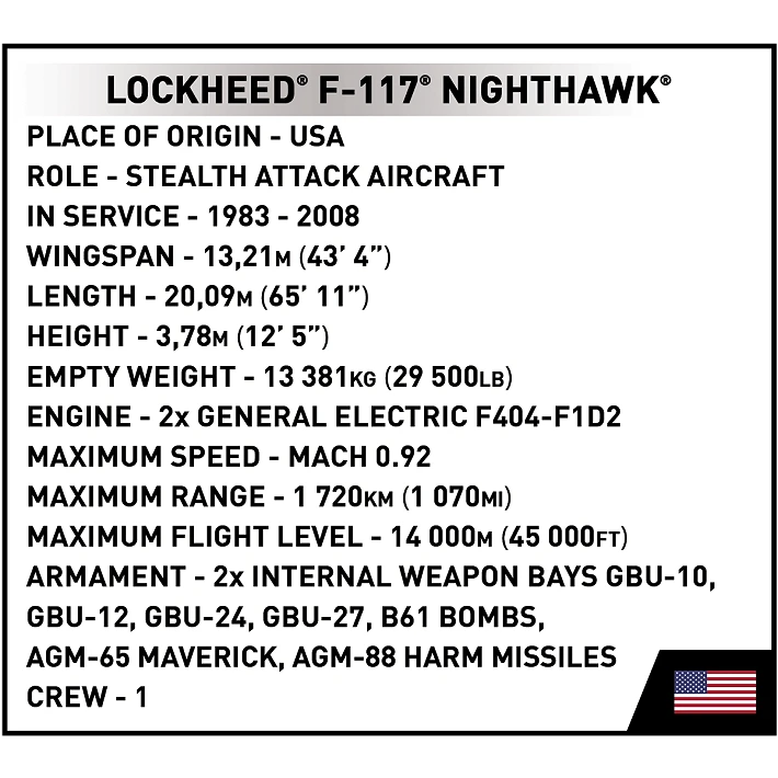 Lockheed F-117 Nighthawk