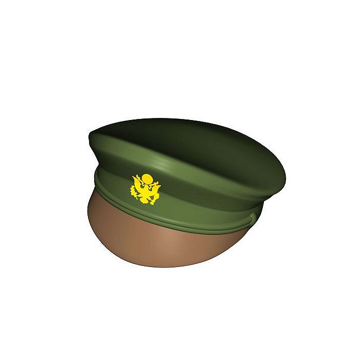 Czapka oficerska z daszkiem. nadruk