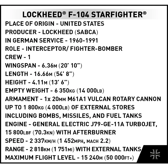 Lockheed F-104 Starfighter