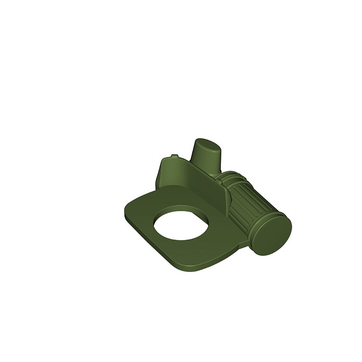 Pas Wermachtu z pojemnikiem gazowym