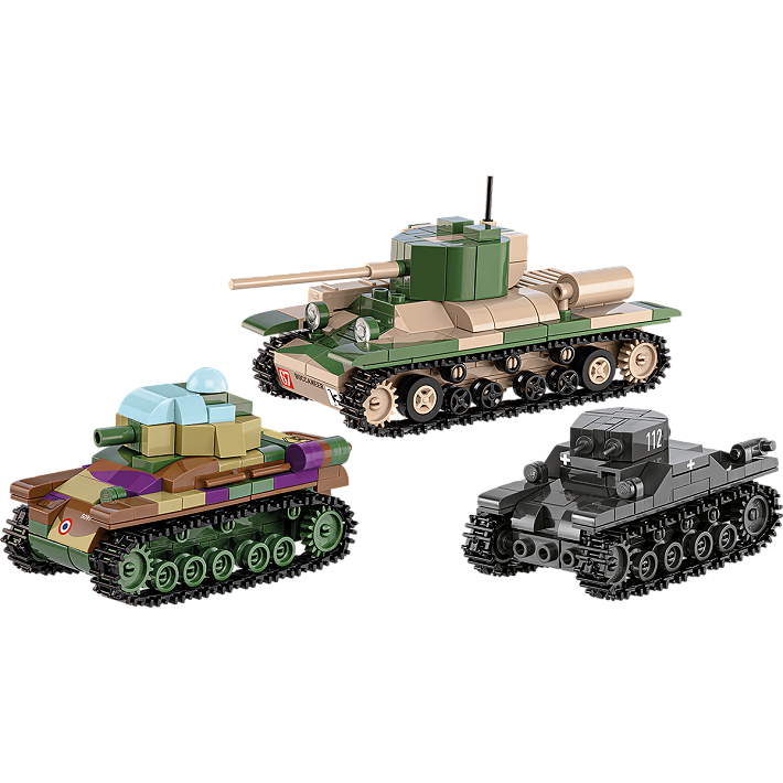 Renault R35 - Valentine IX - Panzer I