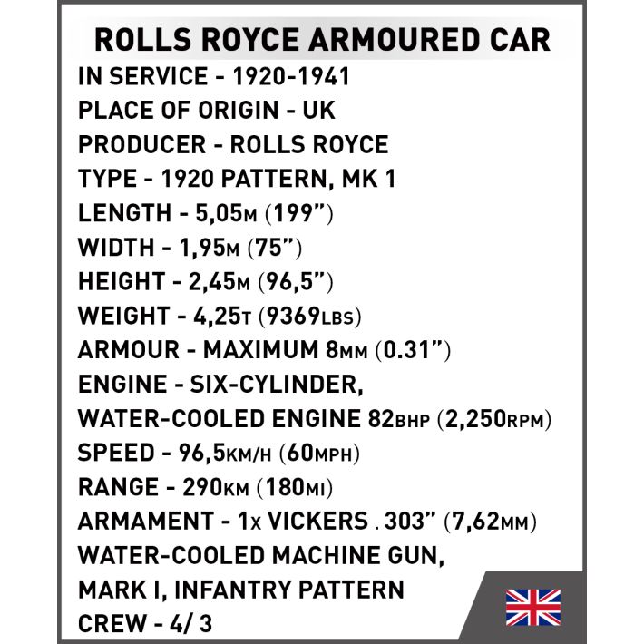 Rolls-Royce Armoured Car 1920 Pattern Mk I