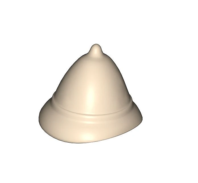 Czapka policjanta. beżowy