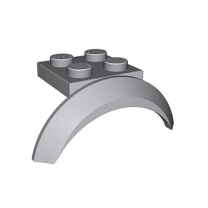 2x2 1/3 błotnik półoągły wąski