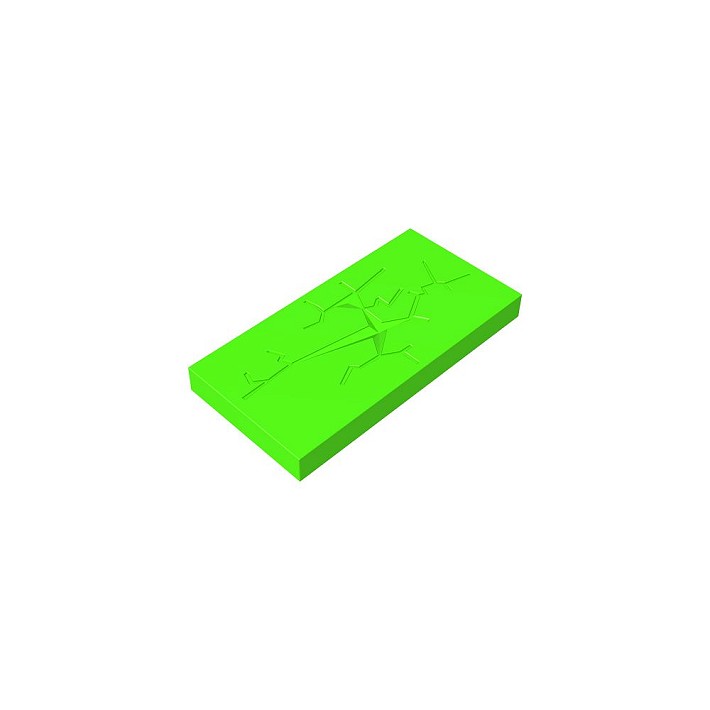 2x4 1/3 płaski popękany