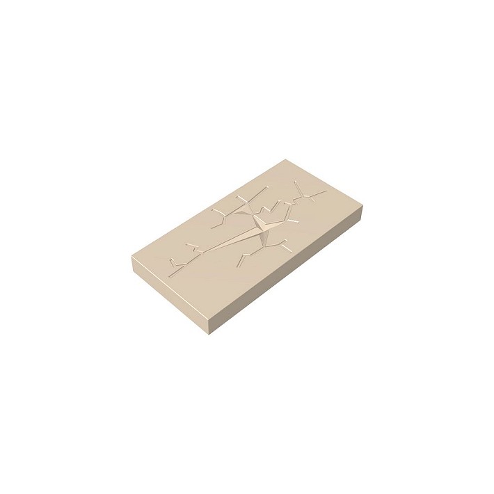 2x4 1/3 płaski popękany