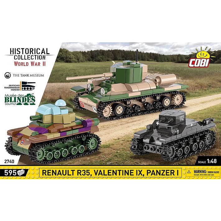 Renault R35 - Valentine IX - Panzer I