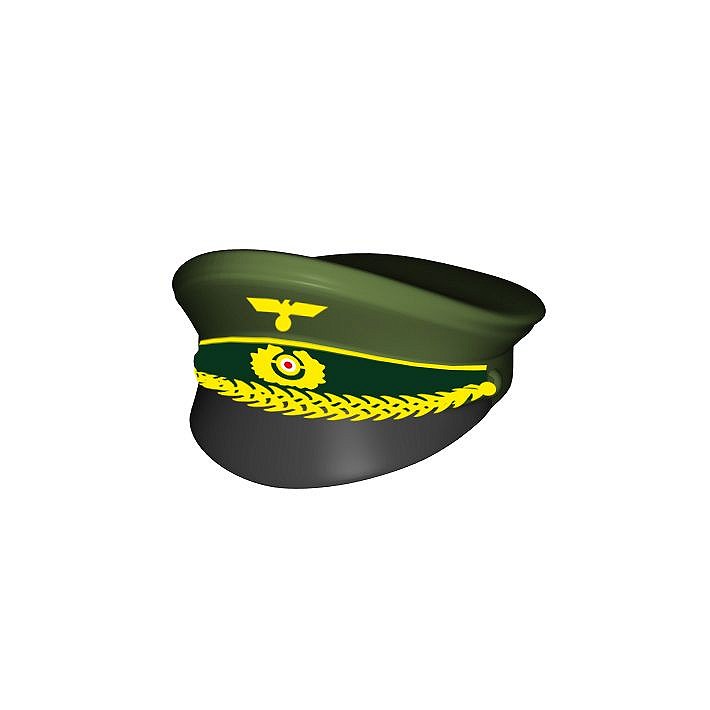 Czapka oficerska z daszkiem. nadruk