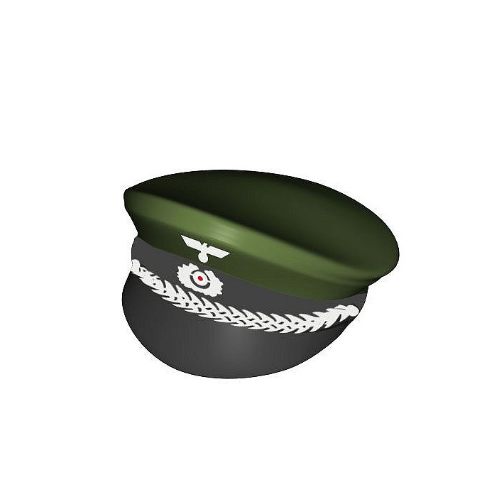 Czapka oficerska z daszkiem. nadruk