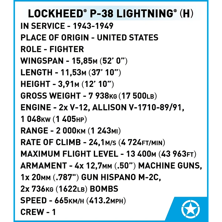 Lockheed P-38H Lightning