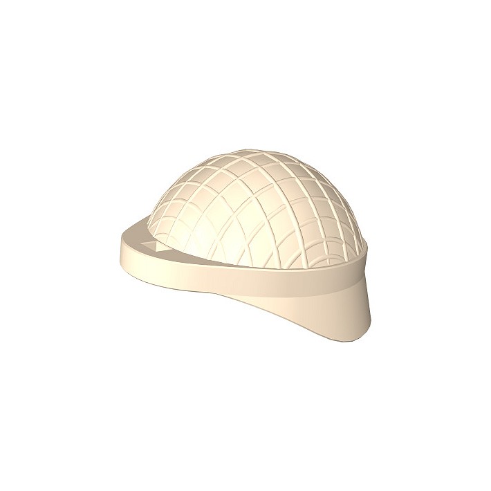 Hełm wojskowy z siatką i otworkiem