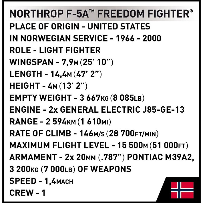 Northrop F-5A Freedom Fighter