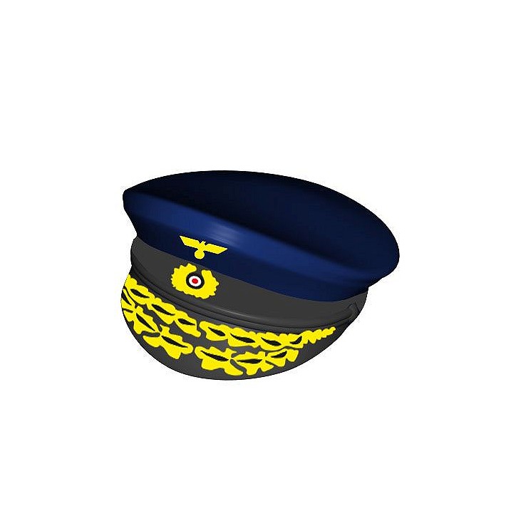 Czapka oficerska z daszkiem. nadruk