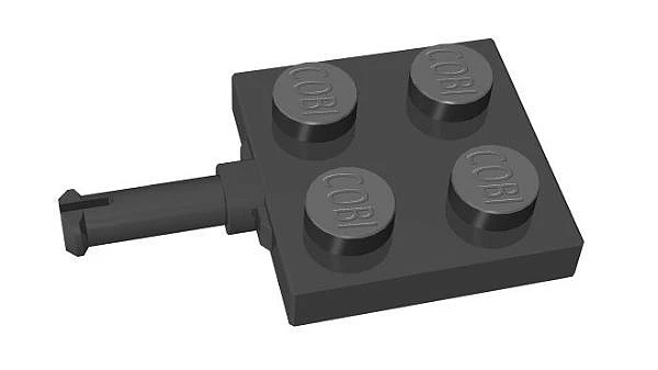 2x2 1/3 z osią dwukołową. czarny