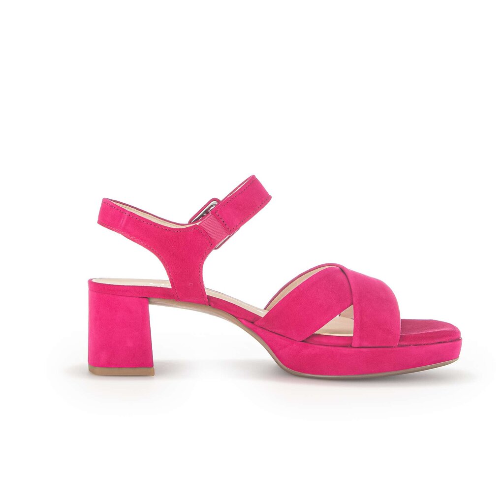 Sandale met plateauzool roze