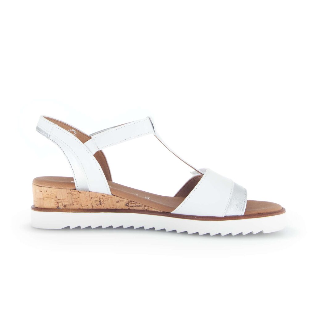 Sandal met riempjes wit