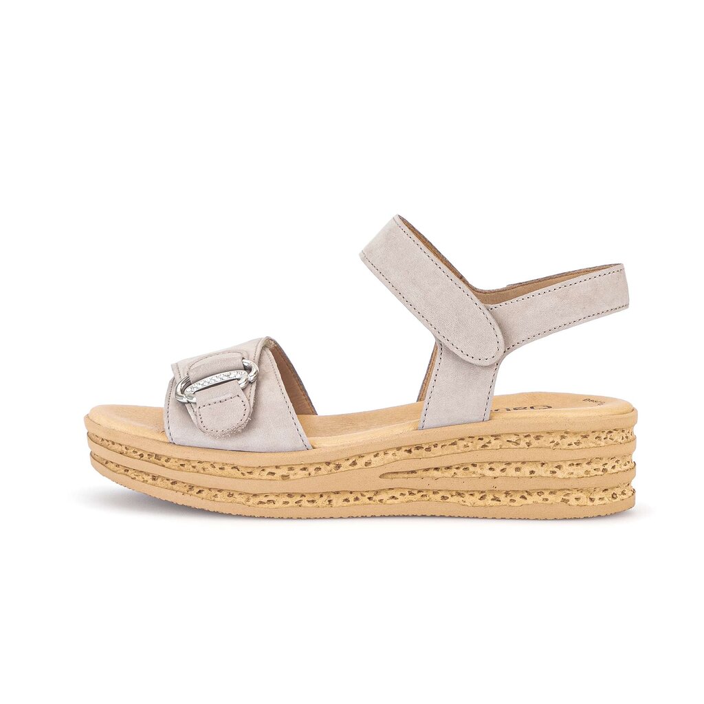 Sandale met plateauzool grijs