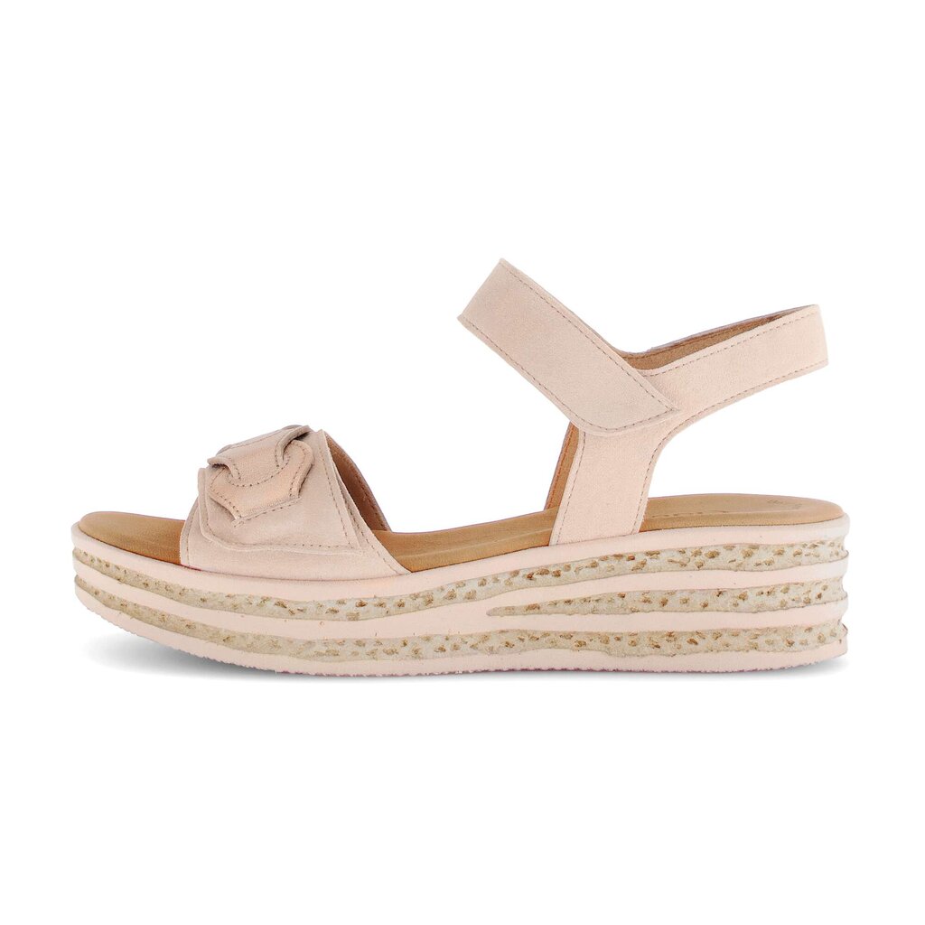 Sandale met plateauzool rose