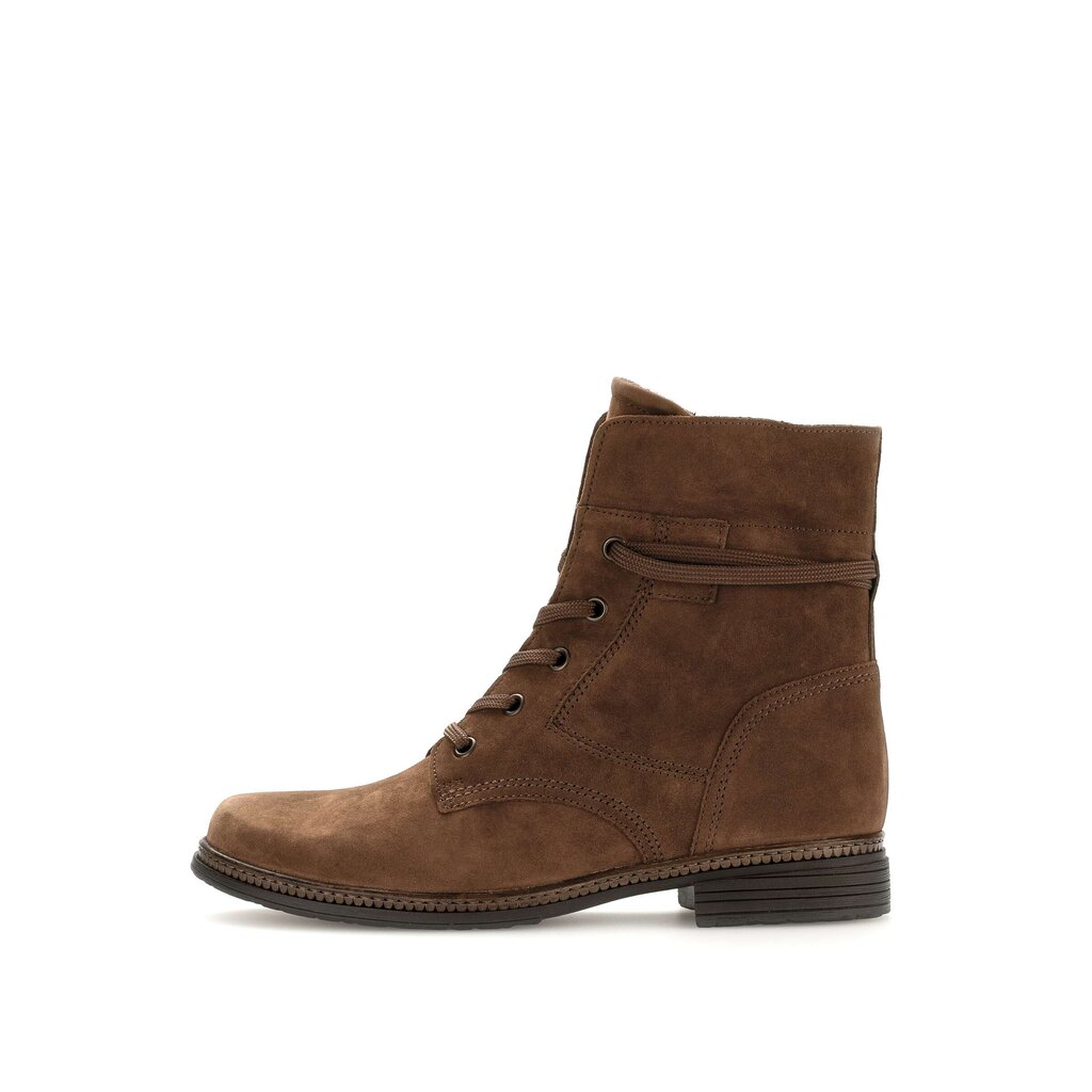 Enkellaarsjes met veter bruin