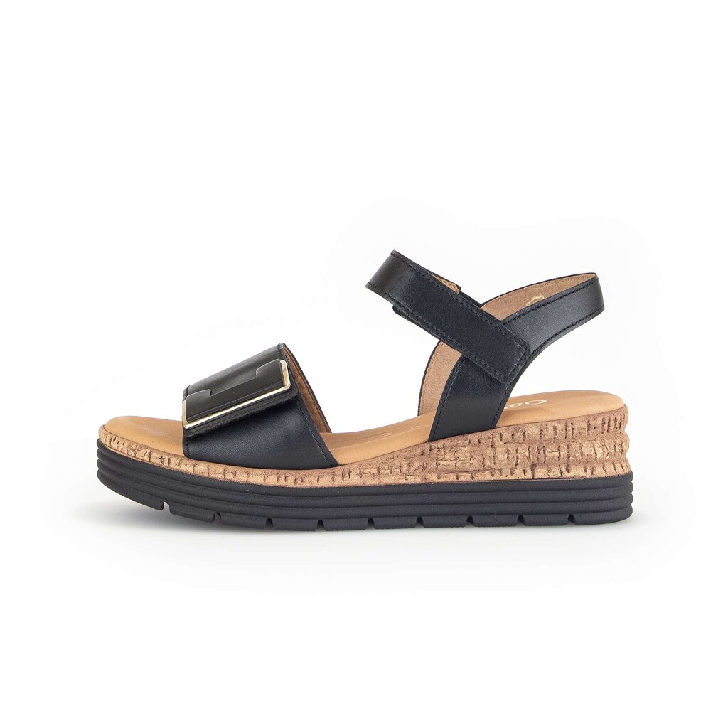 Sandal met riempjes zwart