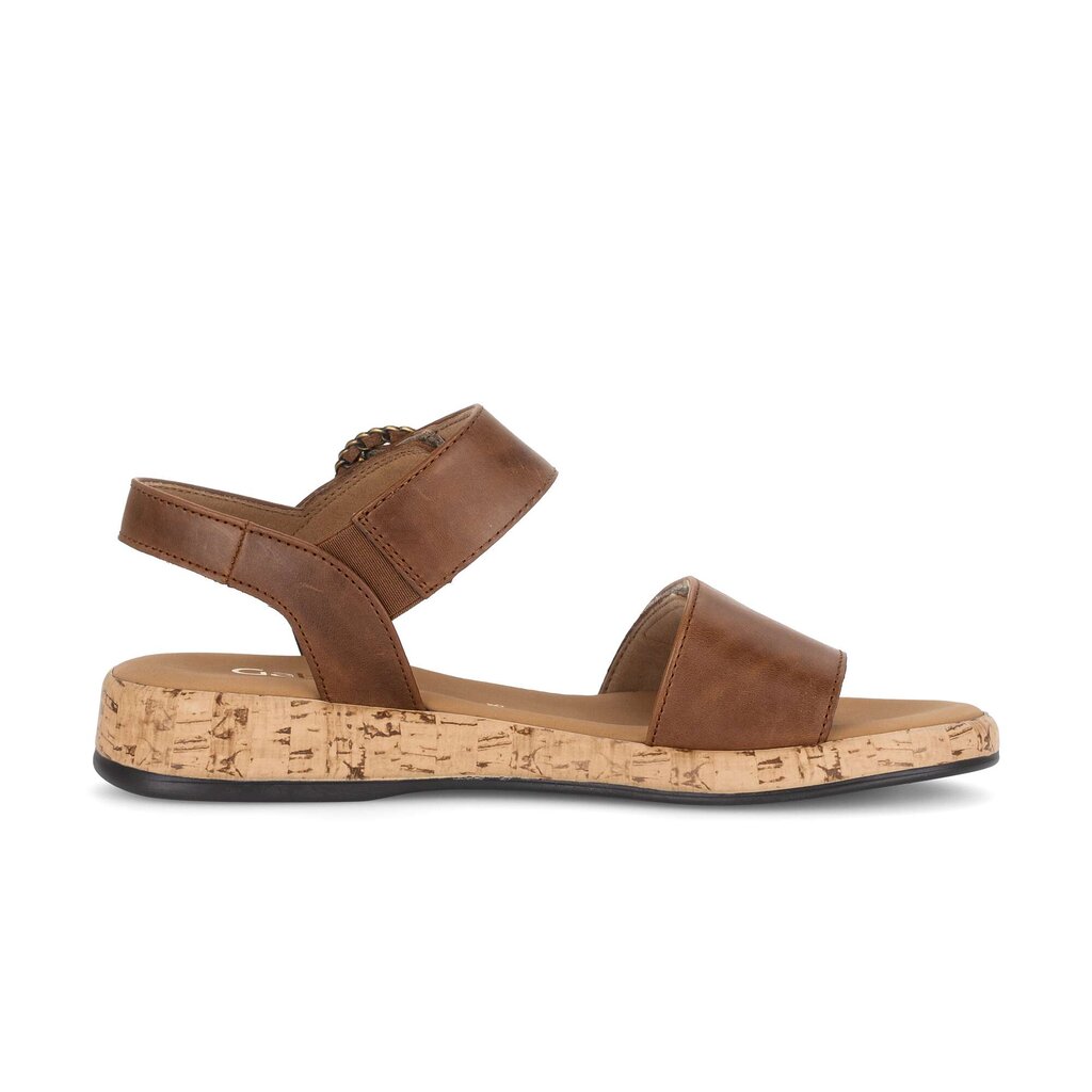 Sandal met riempjes bruin