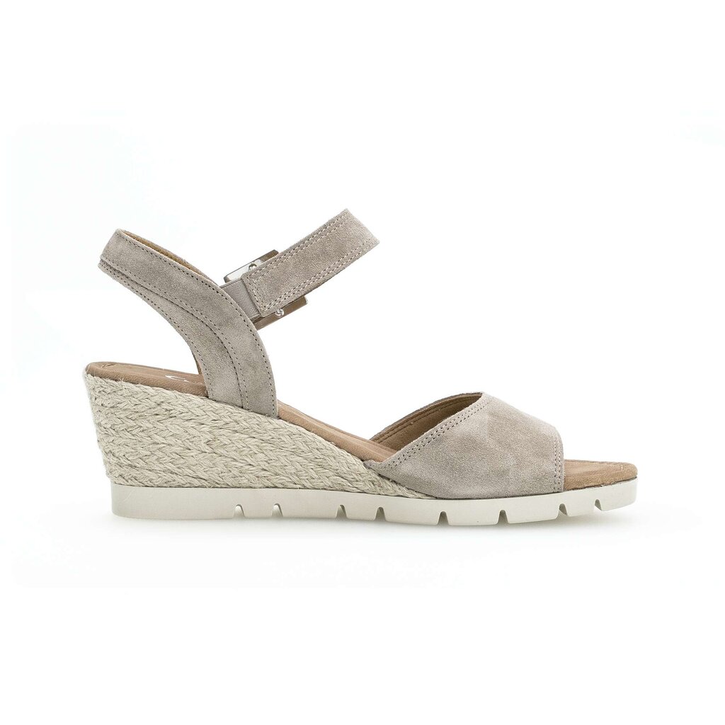 Sandaleno met sleehak beige