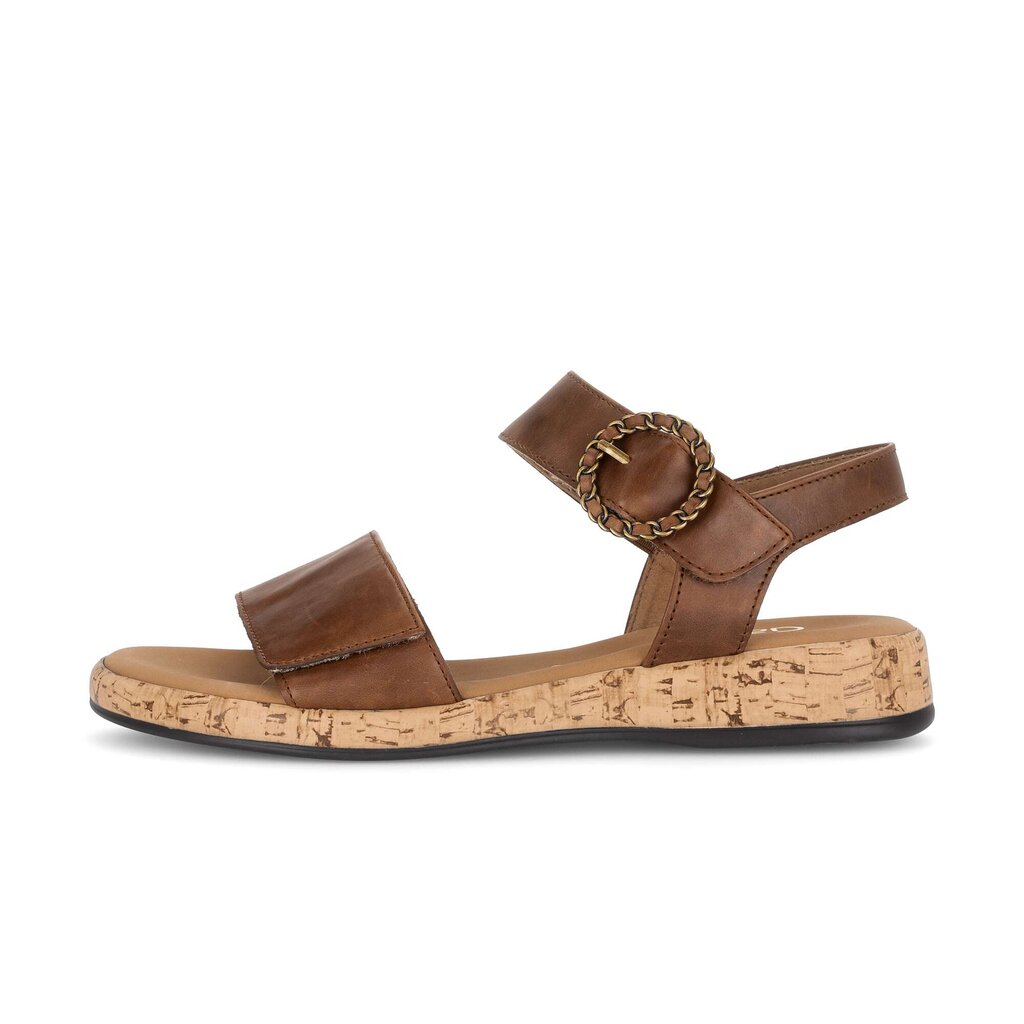 Sandal met riempjes bruin