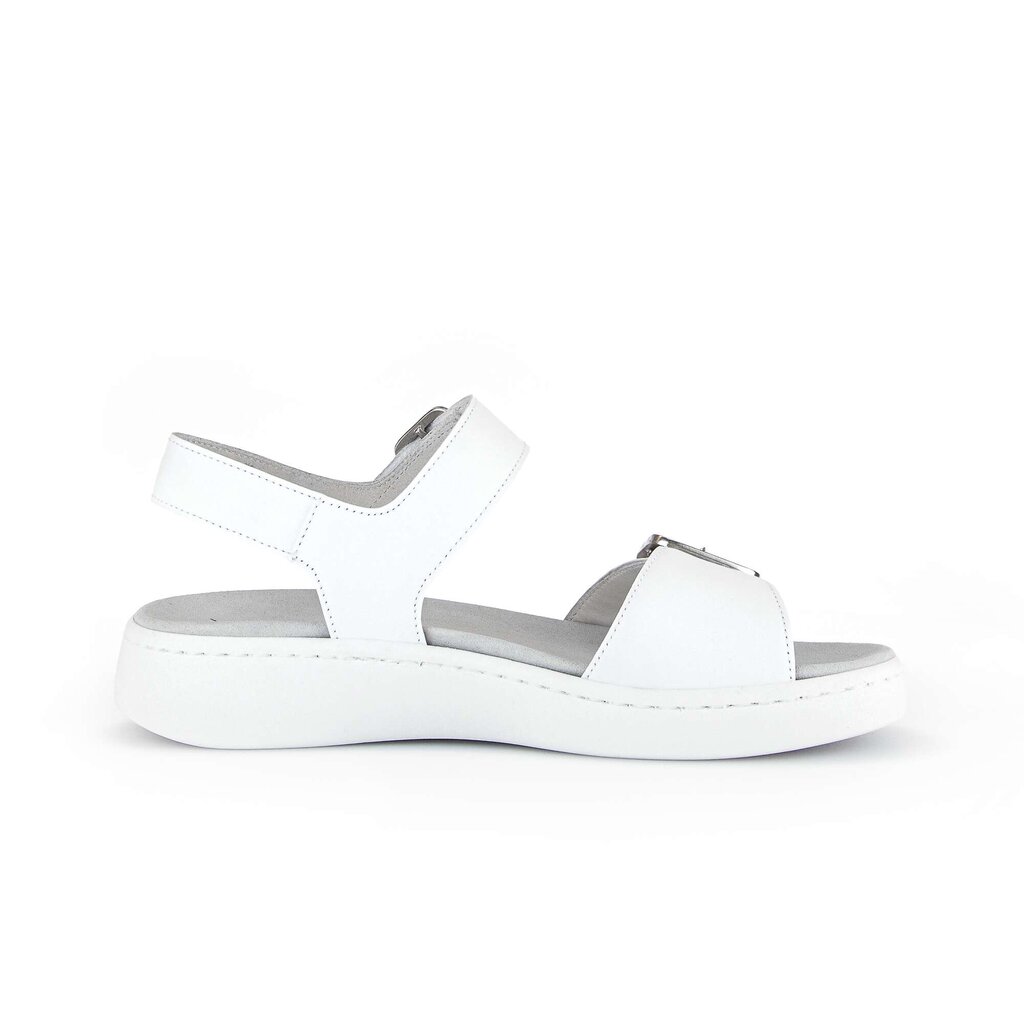 Sandale met plateauzool wit