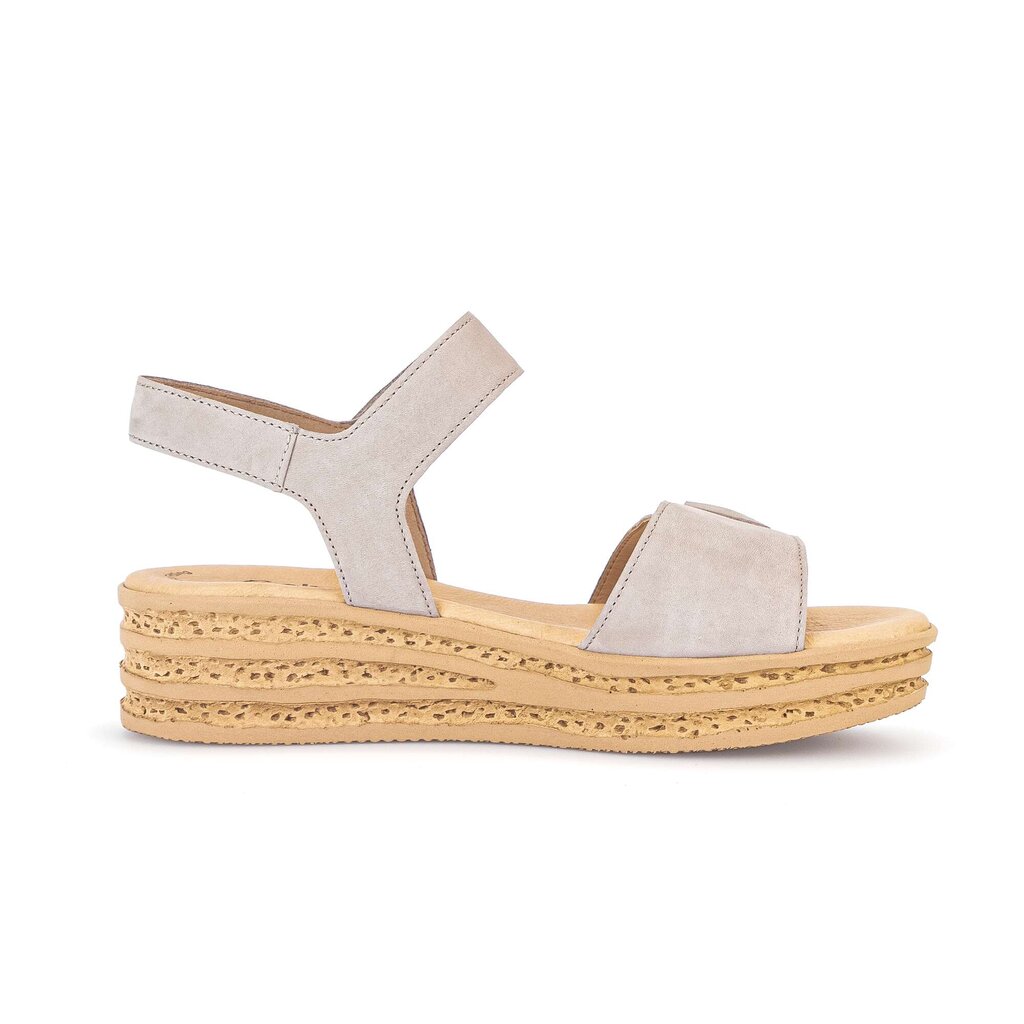 Sandale met plateauzool grijs