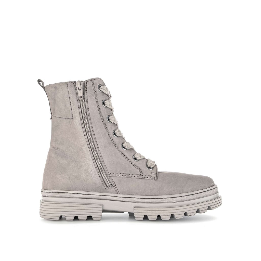 Enkellaarsjes met veter grijs